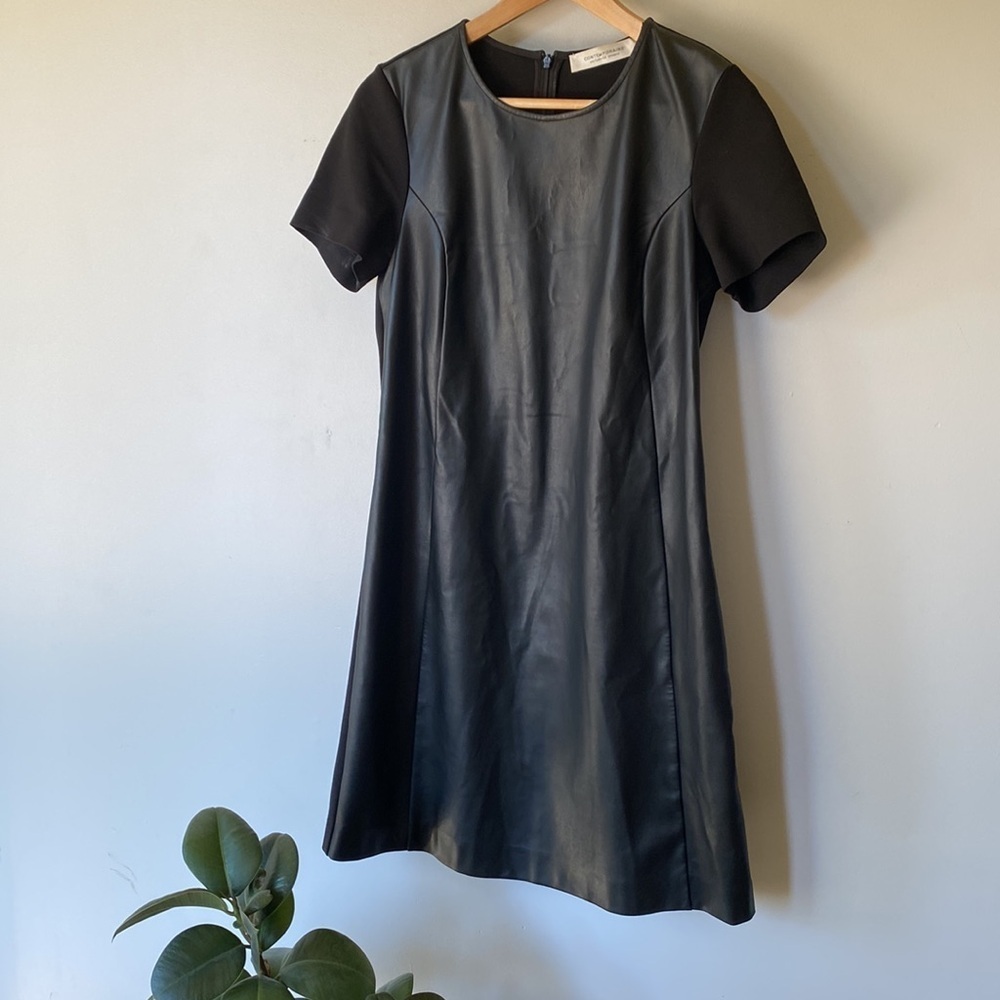 Contemporaine vegan leather dress